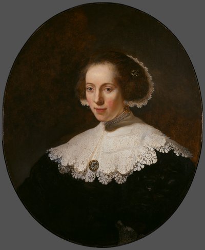 Portret van een vrouw, ca. 1632-35 door Rembrandt van Rijn