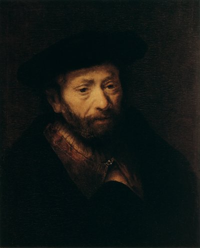 Portret van een Oude Man, 17e eeuw door Rembrandt van Rijn