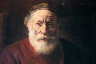 Portret van een Oude Man in Rood, 17e eeuw door Rembrandt van Rijn