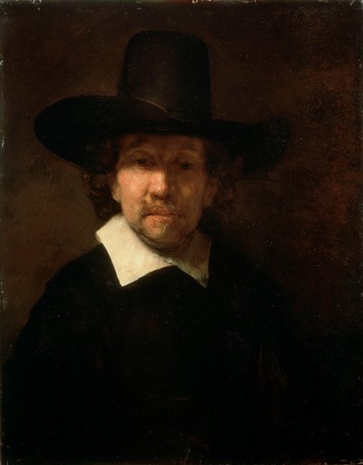 Portret van de Dichter Jeremias de Decker, 1666 door Rembrandt van Rijn