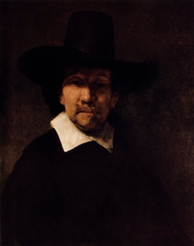 Portret van de Dichter Jeremias de Decker, ca. 1666 door Rembrandt van Rijn