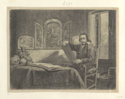 Portret van de apotheker Abraham Francen door Rembrandt van Rijn