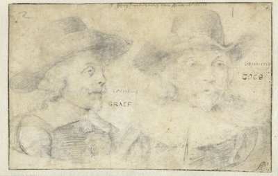 Portretten van Cornelis de Graeff en Frans Banningh Cocq door Rembrandt van Rijn