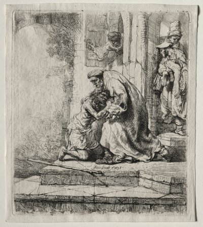 De terugkeer van de verloren zoon door Rembrandt van Rijn