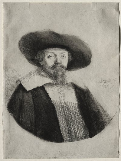 Samuel Manasseh Ben Israel door Rembrandt van Rijn