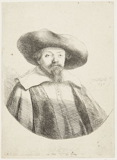 Samuel Manasseh Ben Israël door Rembrandt van Rijn