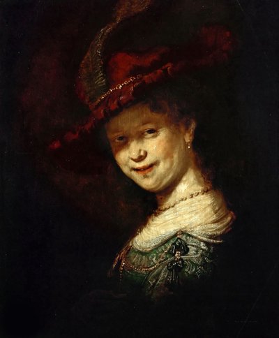 Saskia van Uylenburgh als meisje, 1633 door Rembrandt van Rijn