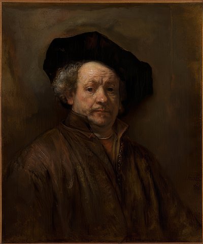 Zelfportret door Rembrandt van Rijn