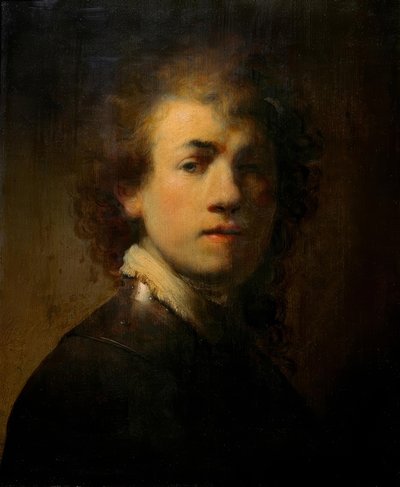 Zelfportret met halsberg door Rembrandt van Rijn