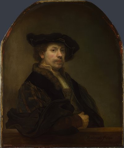 Zelfportret op 34-jarige leeftijd door Rembrandt van Rijn