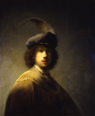 Zelfportret, 23 jaar oud, 1629 door Rembrandt van Rijn