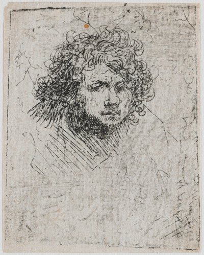 Zelfportret door Rembrandt van Rijn