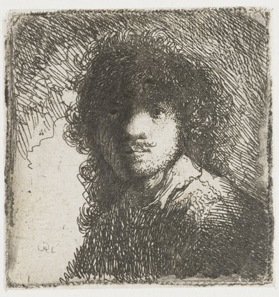Zelfportret, ca. 1627 door Rembrandt van Rijn