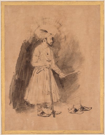Shah Jahan, ca. 1656-1661 door Rembrandt van Rijn