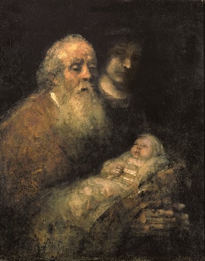 Simeon in de tempel, 1669 door Rembrandt van Rijn