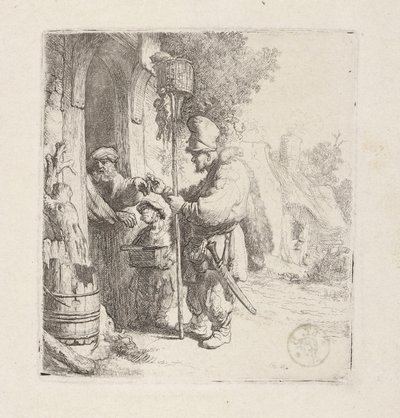 Verkoper van rattengif (Rattenvanger) door Rembrandt van Rijn