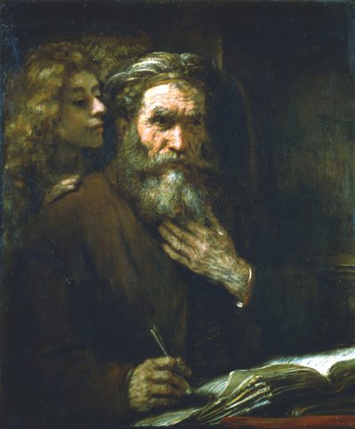 Sint Mattheüs de Evangelist, 1661 door Rembrandt van Rijn