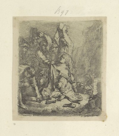 Steniging van Stefanus door Rembrandt van Rijn