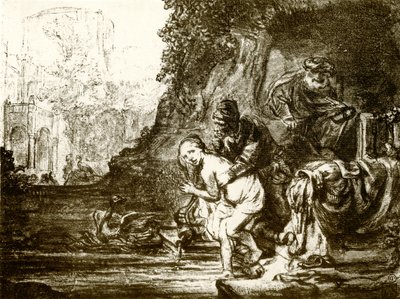 Susanna en de ouderlingen door Rembrandt van Rijn