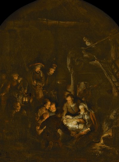 De aanbidding van de herders, 1646 door Rembrandt van Rijn