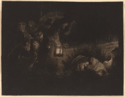 De Aanbidding der Herders: een Nachtstuk door Rembrandt van Rijn