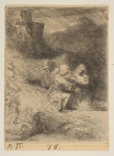 De doodsangst in de tuin door Rembrandt van Rijn