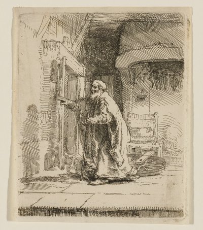 De blindheid van Tobit door Rembrandt van Rijn