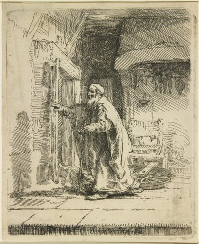 De blindheid van Tobit, 1651 door Rembrandt van Rijn