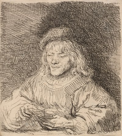 De Kaartspeler, 1641 door Rembrandt van Rijn