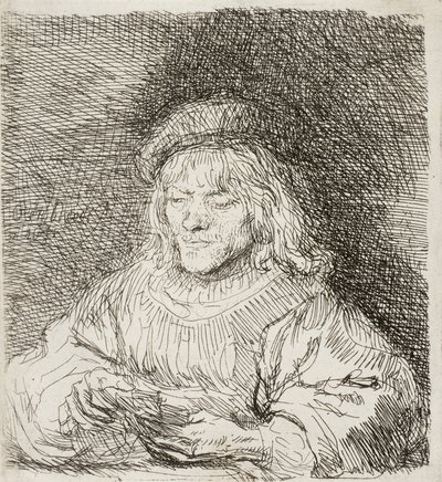 De Kaartspeler door Rembrandt van Rijn