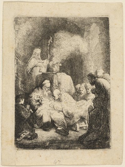 De Besnijdenis: Kleine Plaat door Rembrandt van Rijn
