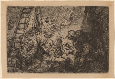 De Besnijdenis in de Stal door Rembrandt van Rijn