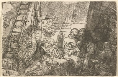 De Besnijdenis in de Stal door Rembrandt van Rijn