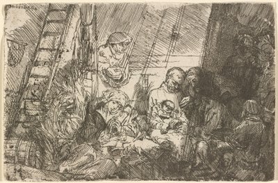 De besnijdenis in de stal door Rembrandt van Rijn