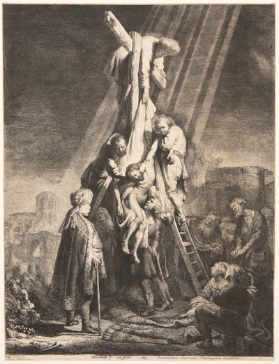 De kruisafneming door Rembrandt van Rijn