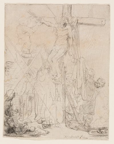 De Kruisafneming: Een Schets door Rembrandt van Rijn