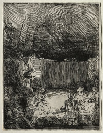 De graflegging, ca. 1654 door Rembrandt van Rijn