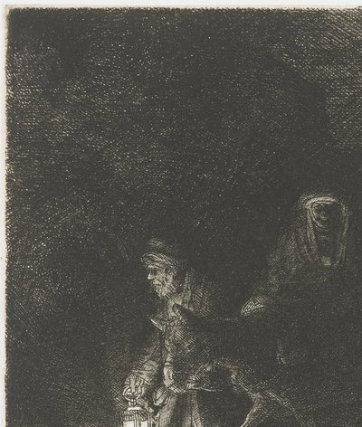 De vlucht naar Egypte door Rembrandt van Rijn