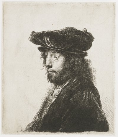 Het vierde oosterse hoofd door Rembrandt van Rijn