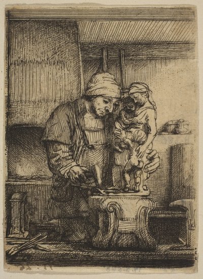 De goudsmid, 1655 door Rembrandt van Rijn