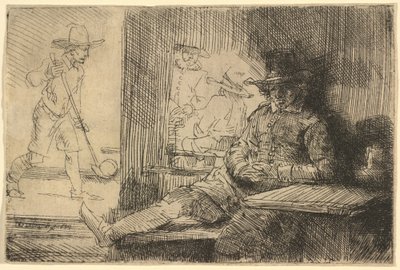 De Golfspeler door Rembrandt van Rijn