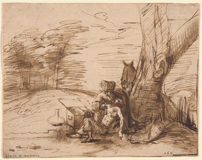 De barmhartige Samaritaan door Rembrandt van Rijn