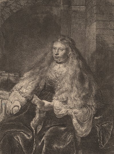 De grote Joodse bruid door Rembrandt van Rijn