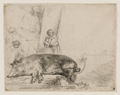 The Hog door Rembrandt van Rijn