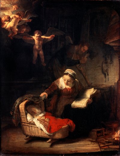 De Heilige Familie, 1645 door Rembrandt van Rijn