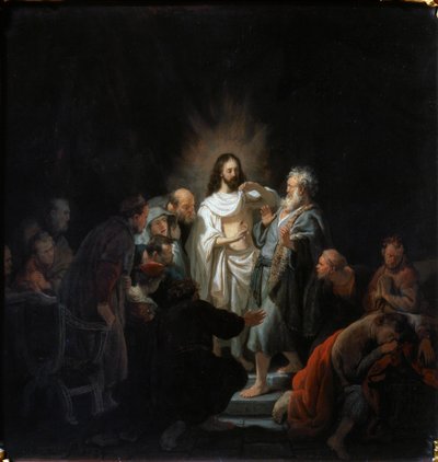 De ongelovigheid van Sint Thomas, 1634 door Rembrandt van Rijn