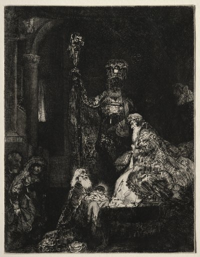 De Presentatie in de Tempel door Rembrandt van Rijn
