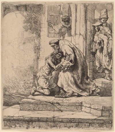 De terugkeer van de verloren zoon door Rembrandt van Rijn
