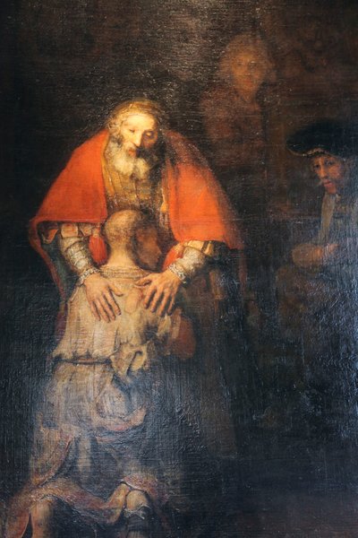 De terugkeer van de verloren zoon, ca. 1665-ca. 1669 door Rembrandt van Rijn