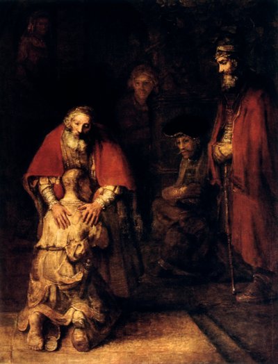 De terugkeer van de verloren zoon, ca. 1668 door Rembrandt van Rijn